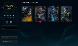 Conta Lol Todas As Skins Do Jogo! - League of Legends