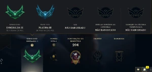 Conta Lol Esmeralda - League of Legends
