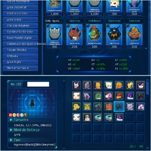 Conta aox, shoutmon x5 Ladmo Alphamon - Digimon Masters Online