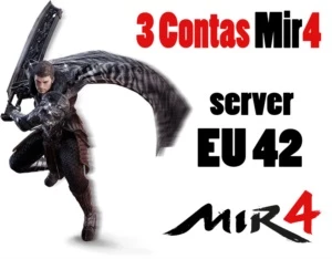 3 Contas Mir4 LV 40 server EU 42 Ótimo para Minerar - Steam