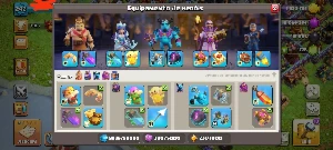 Cv17 bem upado,dá pra trocar o nome, 600 gemas - Clash of Clans