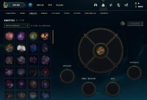 Conta PLATINA 4 | 75% Win - Lol (League Of Legends) Elomoon