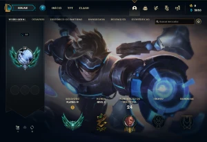 Conta PLATINA 4 | 75% Win - Lol (League Of Legends) Elomoon
