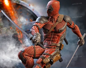 Deadpool vs. Wolverine 3d stl - Outros