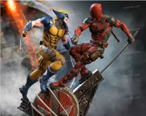 Deadpool vs. Wolverine 3d stl