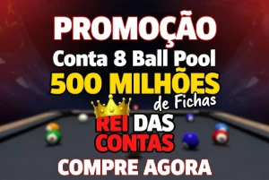 PROMOÇÃO: Conta 8 Ball Pool 500 MILHÕES de Fichas + Notas