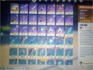 Conta ar 49 com personagens 5 estrelas - Genshin Impact
