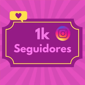 1k de seguidores no Instagram - Redes Sociais