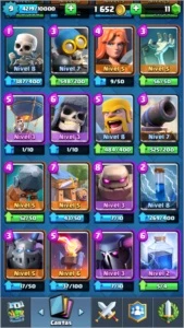Conta Clash Royale Arena 8
