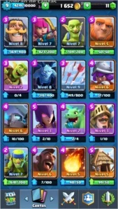 Conta Clash Royale Arena 8
