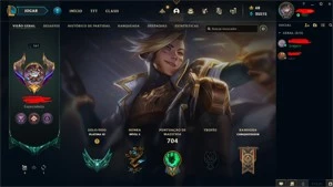 Conta League of Legends Platina LOL