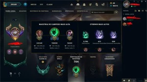 Conta League of Legends Platina LOL