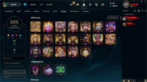 Conta League of Legends Platina LOL