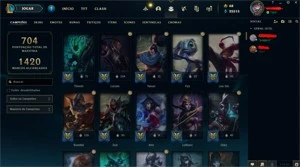 Conta League of Legends Platina LOL