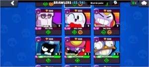 Brawl Stars Nível 127 - 42 brawlers desbloqueados