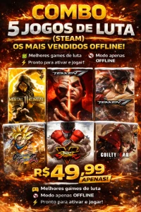 Combo 5 Jogos De Luta (Steam) – Offline 