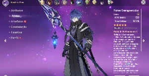 Flins e Yelan com Assinatura + 40 Tiros - Genshin Impact