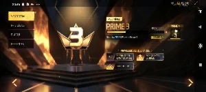 Conta de free fire prime 3 com eskin de naruto