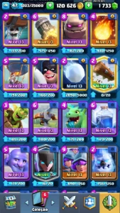 Conta Clash Royale LVL 47 torre