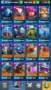 Conta Clash Royale LVL 47 torre