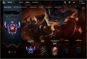 Conta de League Of Legends DIAMANTE 4 LOL