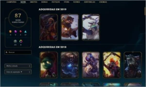 Conta de League Of Legends DIAMANTE 4 LOL
