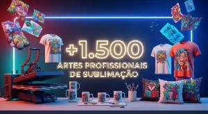 +1.500 artes de sublimação