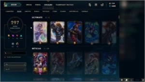 CONTA 297 SKINS + DE 3500R$ GASTOS (TODOS CHAMPIONS) - League of Legends LOL