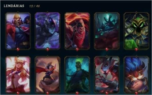 Conta no lol plat 2 - 113 skins - League of Legends