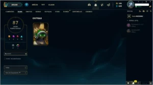 ACC COM SKINS RARAS - League of Legends LOL