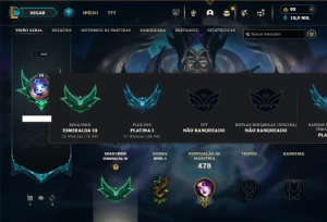 Esmeralda 3 com TODOS os champs e 421 Skins + 221 Cromas - League of Legends LOL