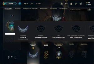 Conta prata 4 com 31 Champs e 5 Skins - League of Legends LOL