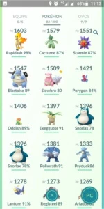 Conta Pokémon Go Lv 30 Time Amarelo Articuno 100%