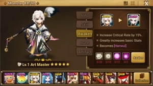 Reroll Summoners War lvl10 com Hanwul + Verdehille