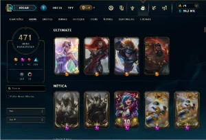 Conta LOL - 471 skins - League of Legends