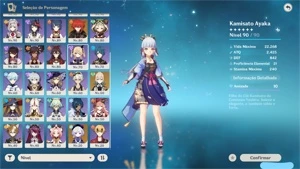 Genshin AR 57 / 11 personagens 5* - Genshin Impact