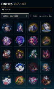 Conta League of Legends, 350+ skins, lvl 759.
