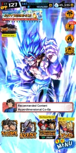DRAGON BALL LEGENDS Gogeta ultra + 45k de Cristal