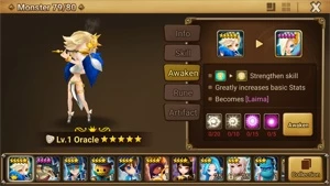 Reroll Summoners War lvl10 Laima + Galleon