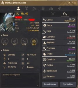 Conta BDO Musah 60 - Black Desert