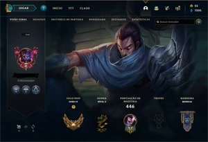 Conta gold 4, Com Troca de senha e email. 107 Skins - League of Legends LOL