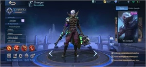Conta Mobile Legends, várias skins e campeões.