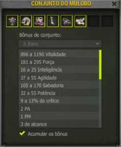 Set mulobo over full Str - Dofus