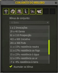 Set mulobo over full Str - Dofus