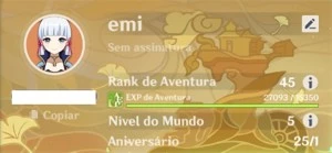 CONTA GENSHIN IMPACT COM CYNO AYAKA EULA CHILDE + DOIS T5