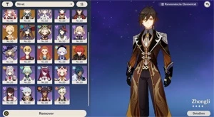 CONTA GENSHIN AR 51 8 personagens 5* SEM ASSOCIAÇÃO - Genshin Impact