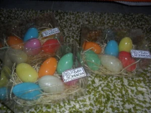 Ninho de ovos de sabonetes - Artesanato e Personalizados