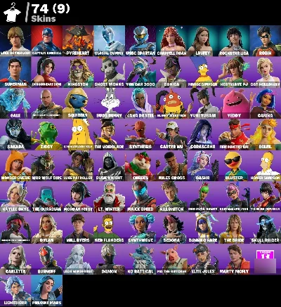 Conta Fortnite | 74 Skins | Captain America | Entrega automá