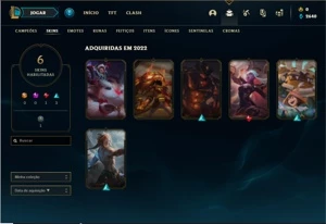 Conta ouro 4 com 34 Champs e 6 Skins + 2 Fragmentos - League of Legends LOL