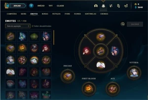 Conta ouro 4 com 34 Champs e 6 Skins + 2 Fragmentos - League of Legends LOL